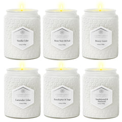 JXDLSQ Rose Noir & Oud candle jar for calming ambiance