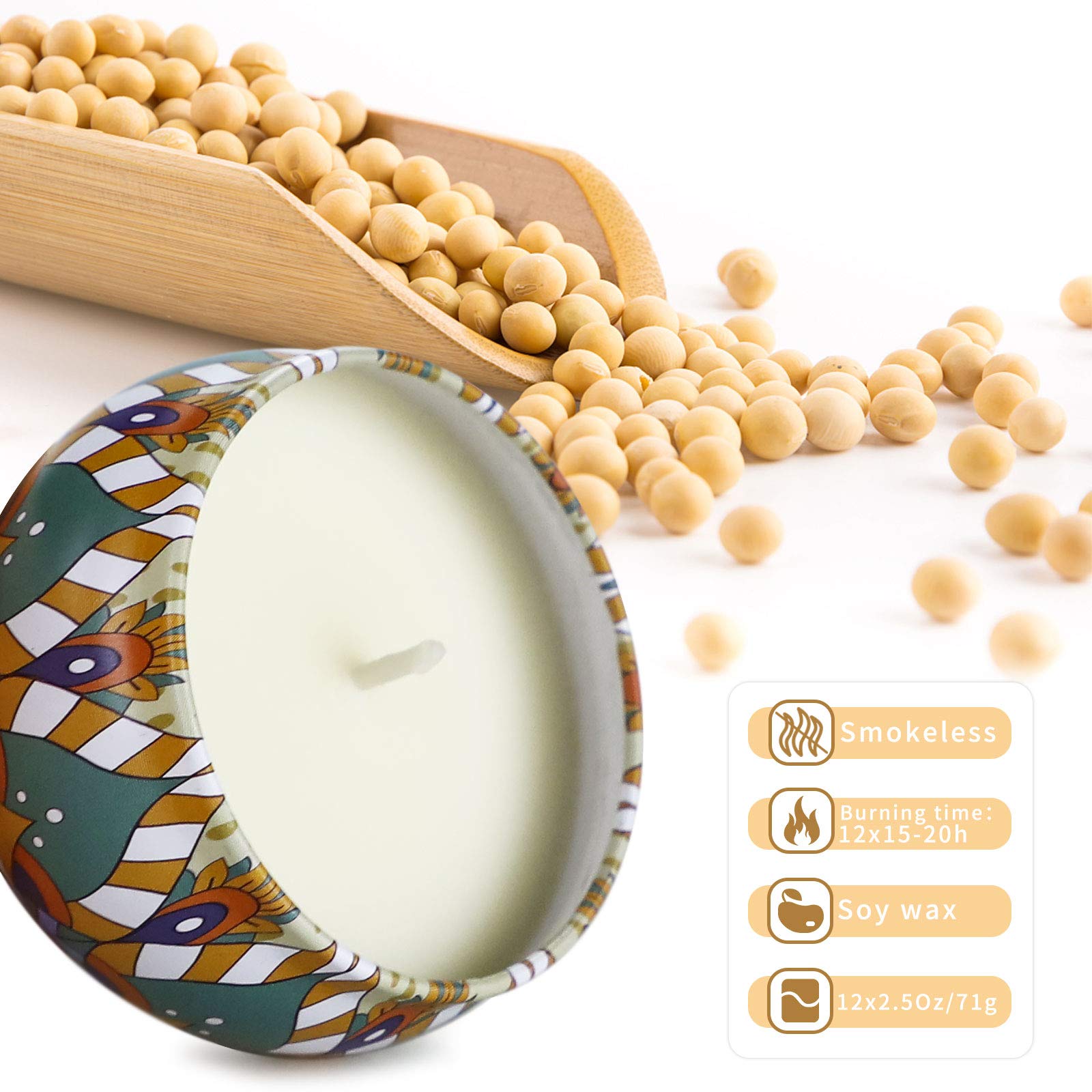 JXDLSQ lead-free core candle ensures even burn and safety