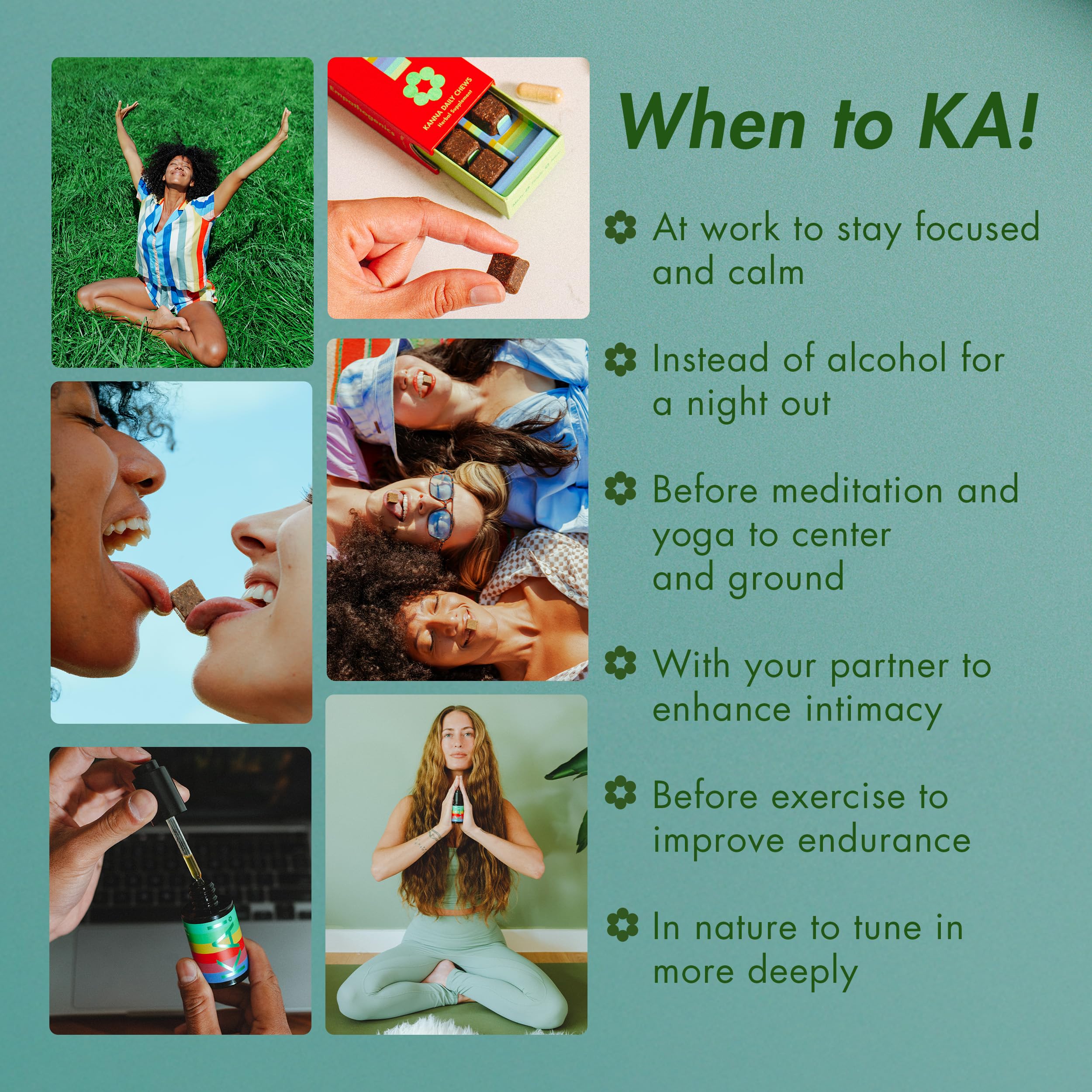 KA Kanna Daily Chews gluten free and non GMO certification visible