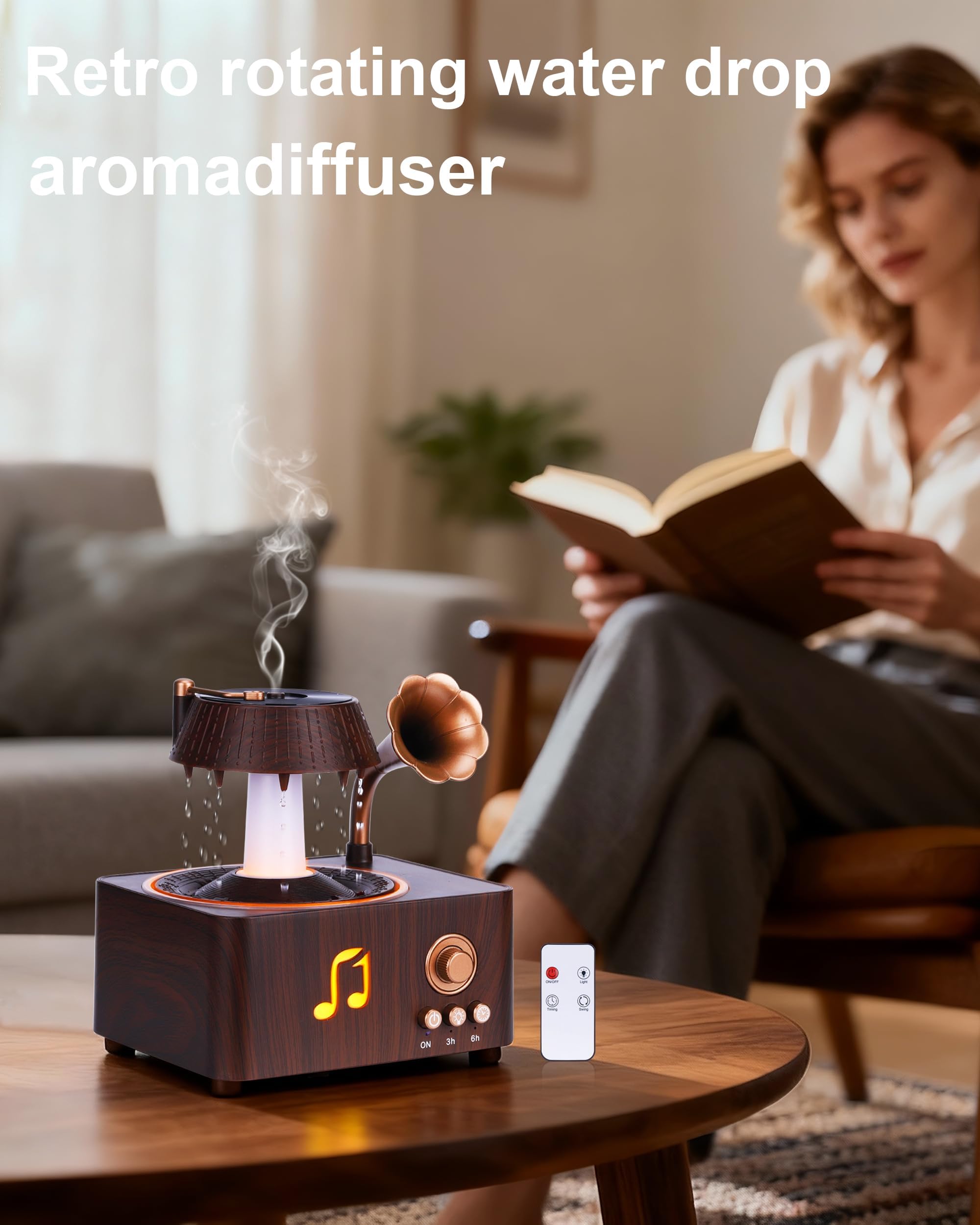 Kaaeiccr diffuser 250ml tank delivers steady mist for small rooms