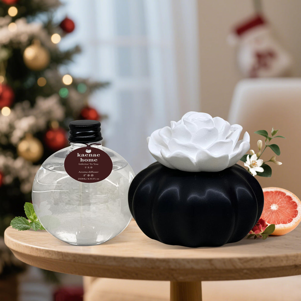 Kaenae gypsum camellia diffuser adds artisanal charm to interiors