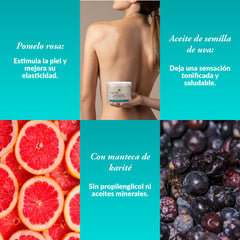 Kaeso Massage Sorbet Cream enriched with shea butter for nourished skin.