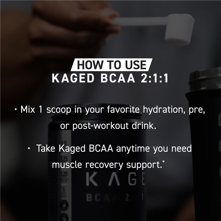 Kaged BCAAs third-party tested badge reinforces safety and transparency.