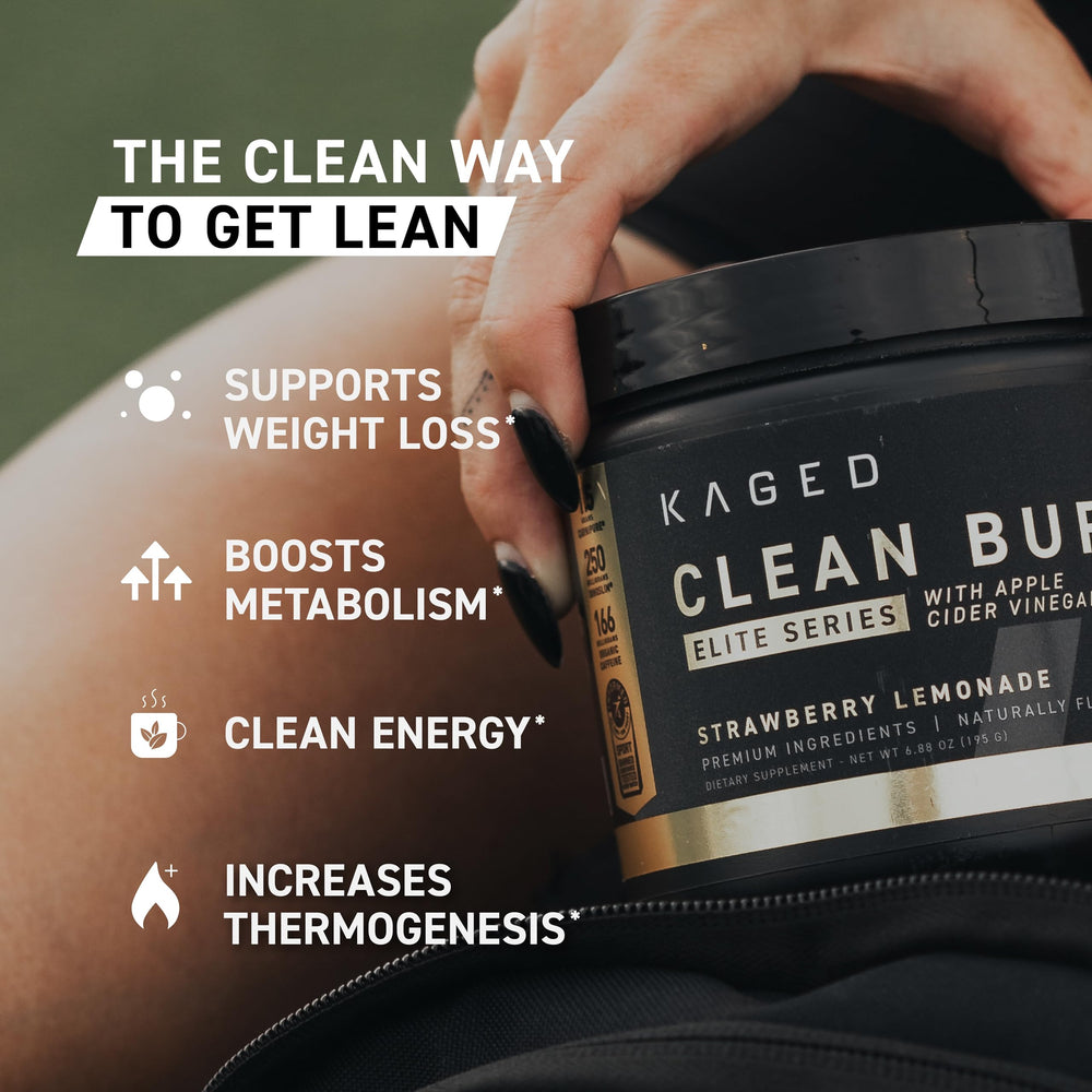 Kaged Clean Burn Elite with coconut water for hydration during cardio