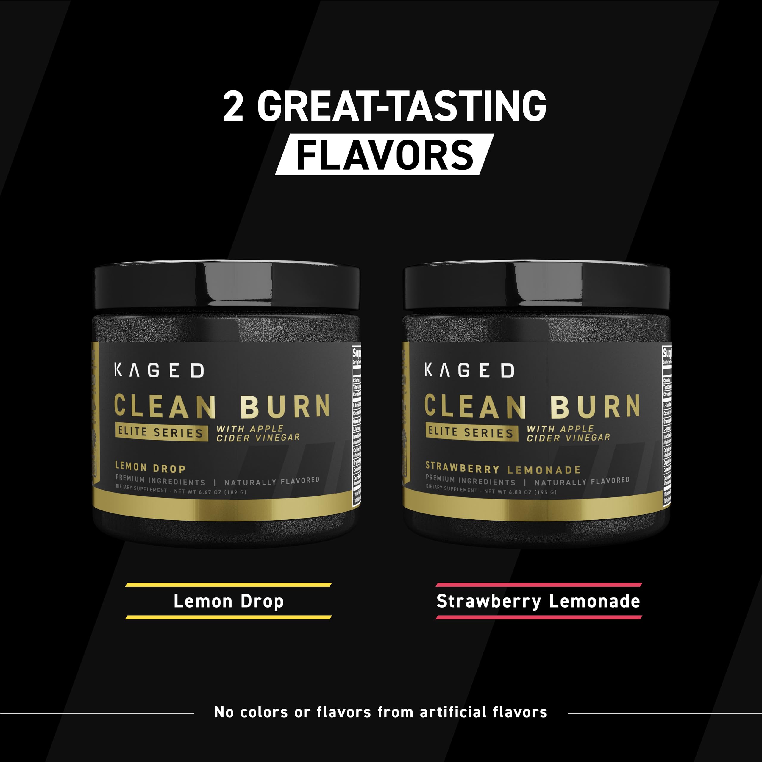 Kaged Clean Burn Elite with L-tyrosine and capsicum for focus