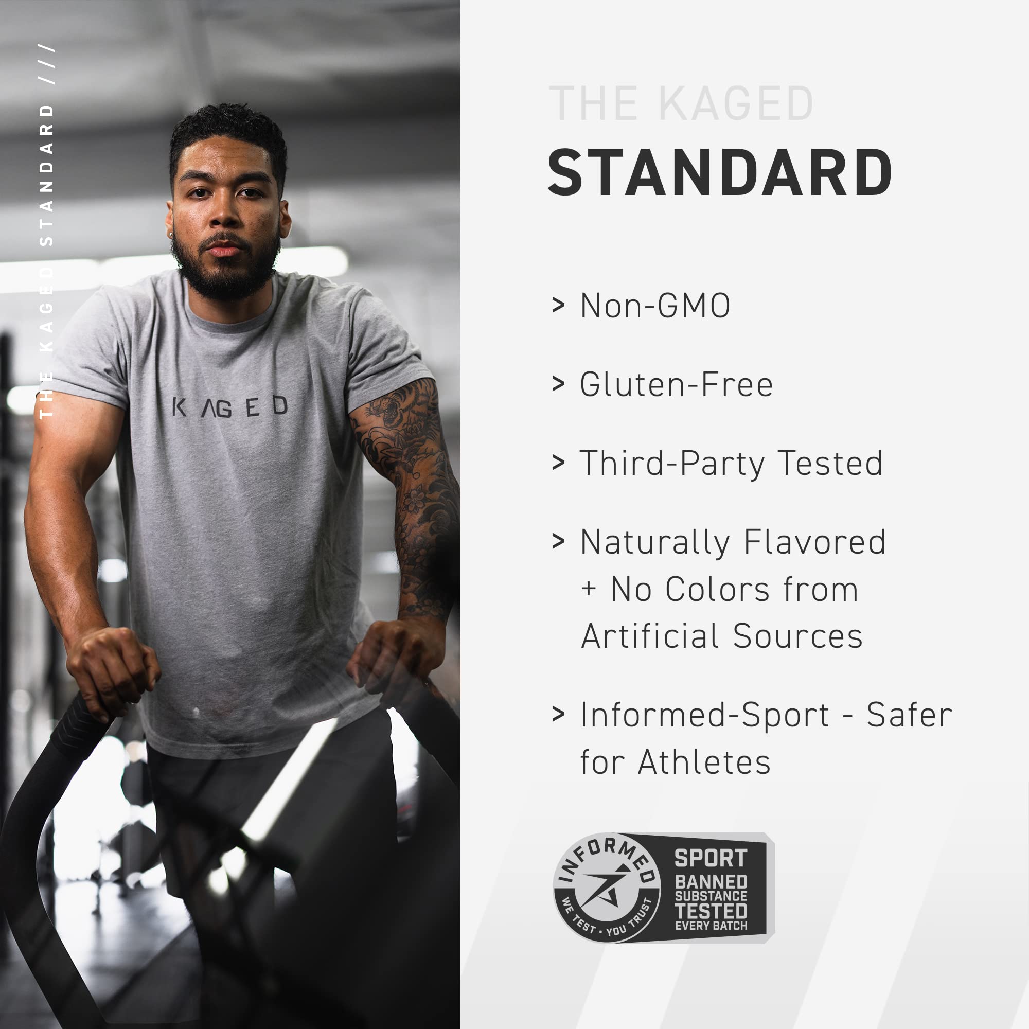 KAGED Clean Burn orange mango packaging conveying a refreshing energy option.