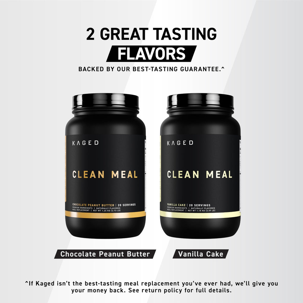 Kaged Clean Meal Vanilla Cake with MCT oil fats for sustained energy