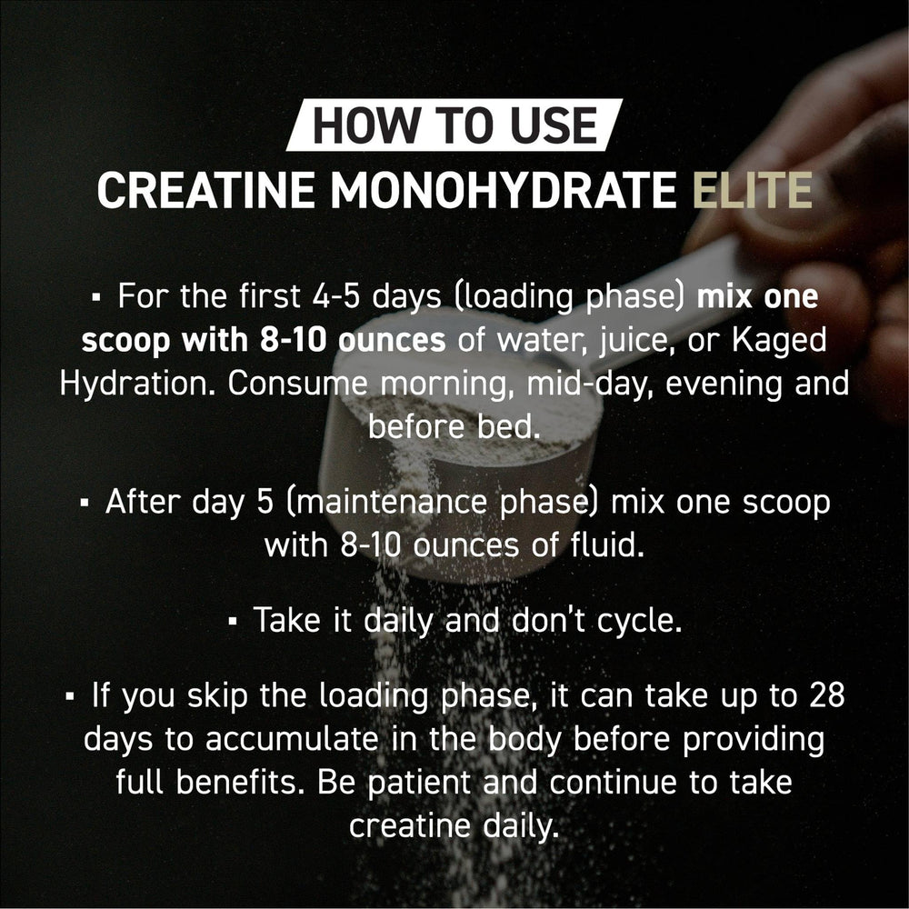 Kaged Creatine Elite vegan gluten-free on packaging