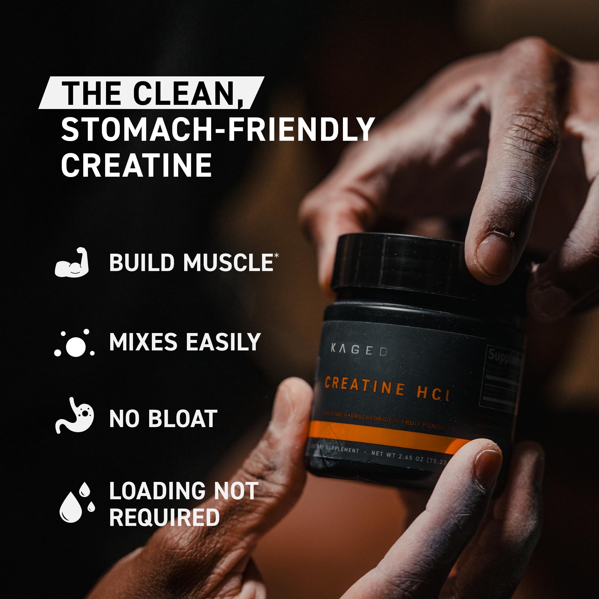 Third-party tested Kaged Creatine HCl for purity