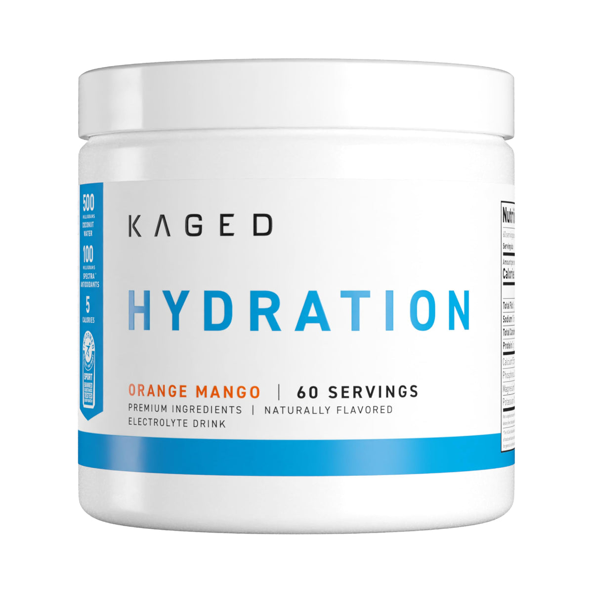 Kaged Daily Hydration pour shows quick electrolyte mix for pre-workout hydration