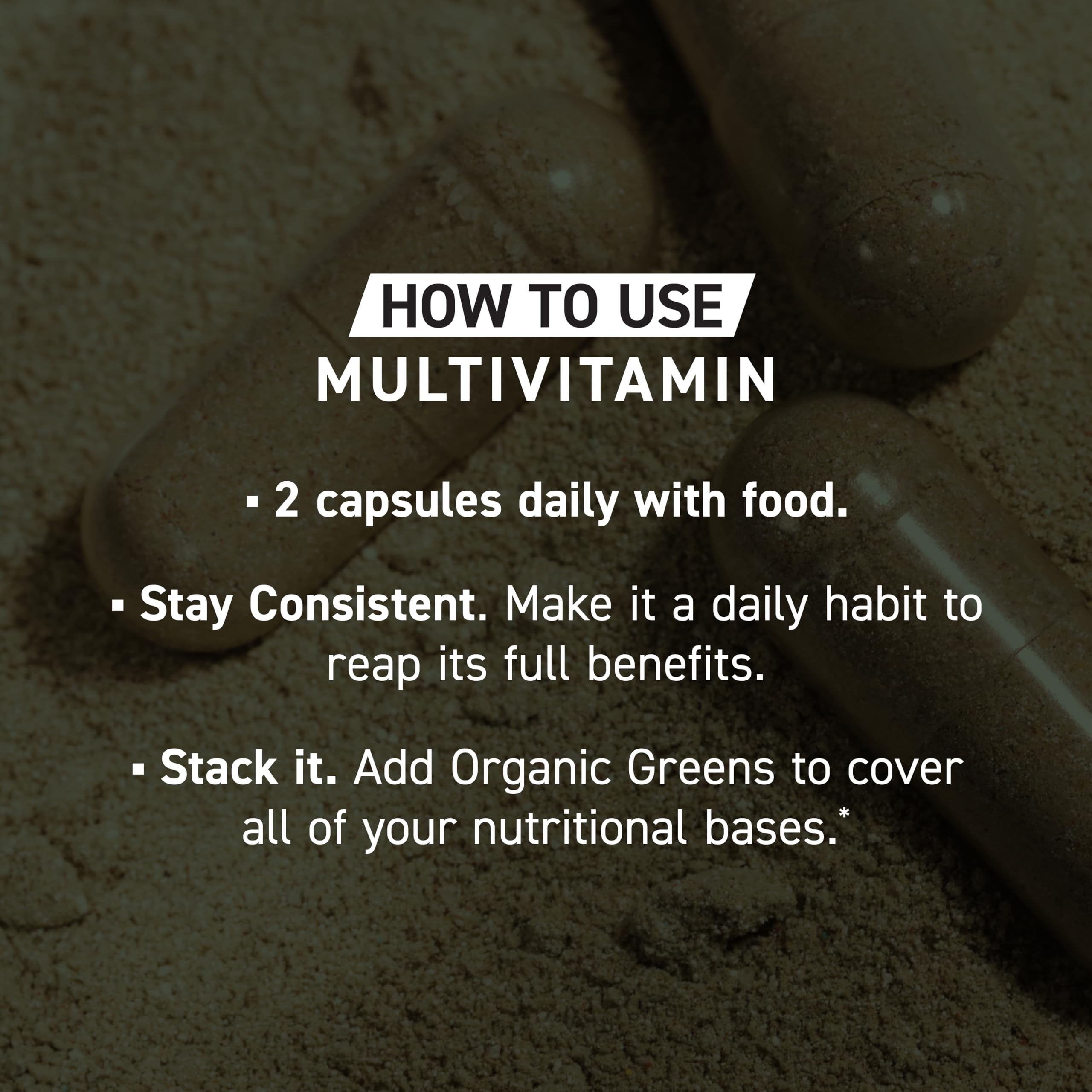 Kaged Multivitamin vegan formulation for plant-based nutrition choices.