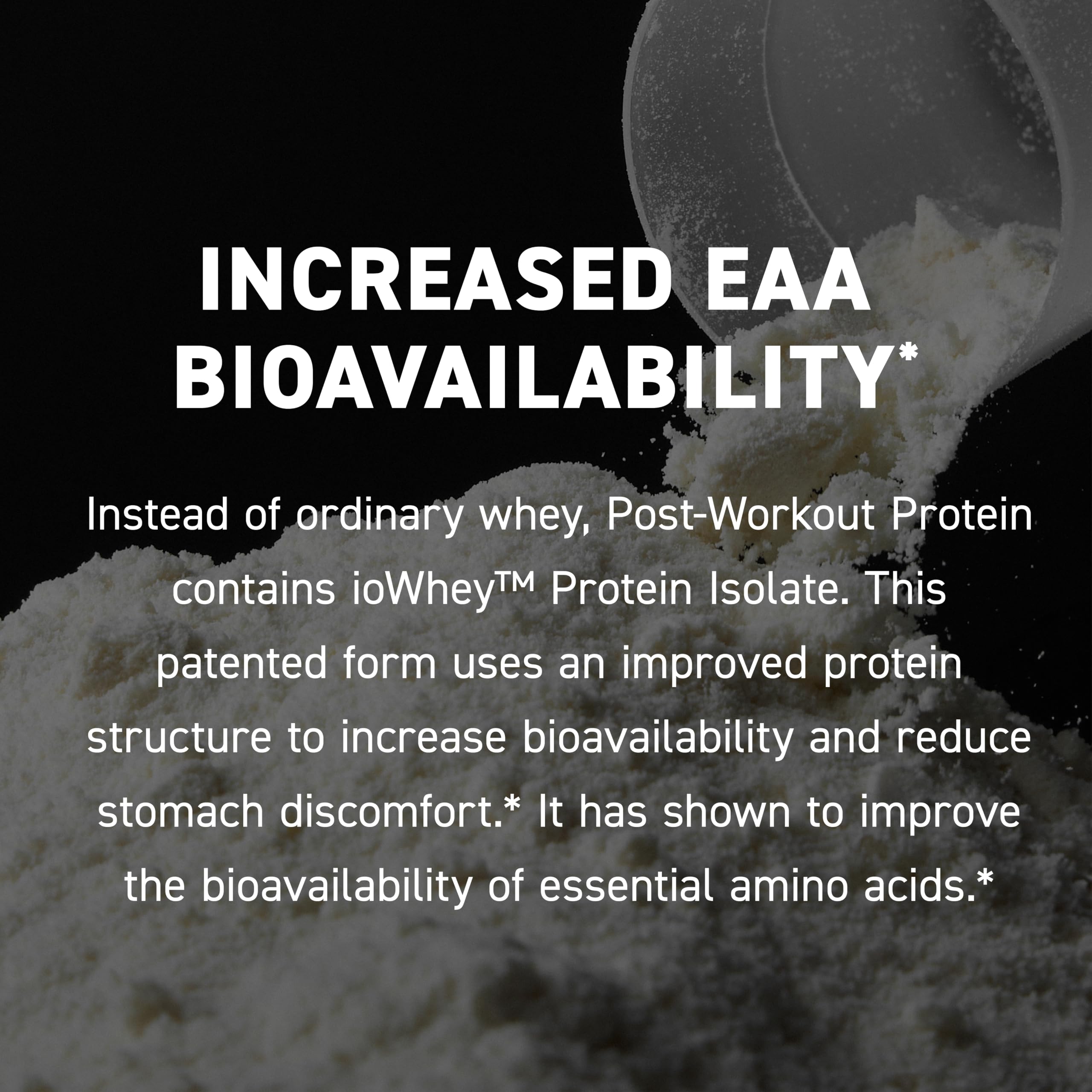 Kaged Post Workout Orange Cream back label emphasizes low sugar and certifications.