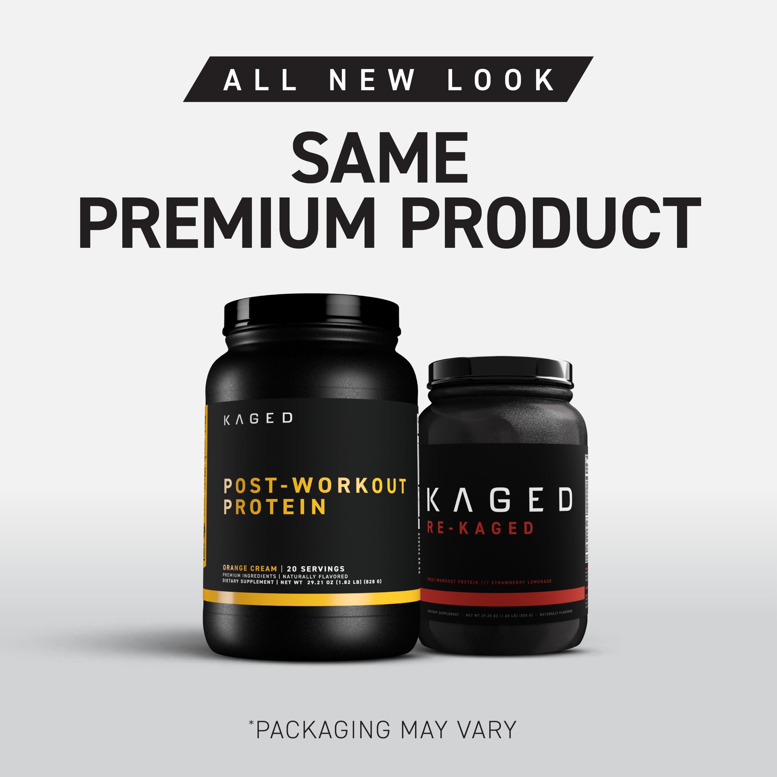 Kaged Post Workout Protein ingredients label highlights premium whey isolate quality.