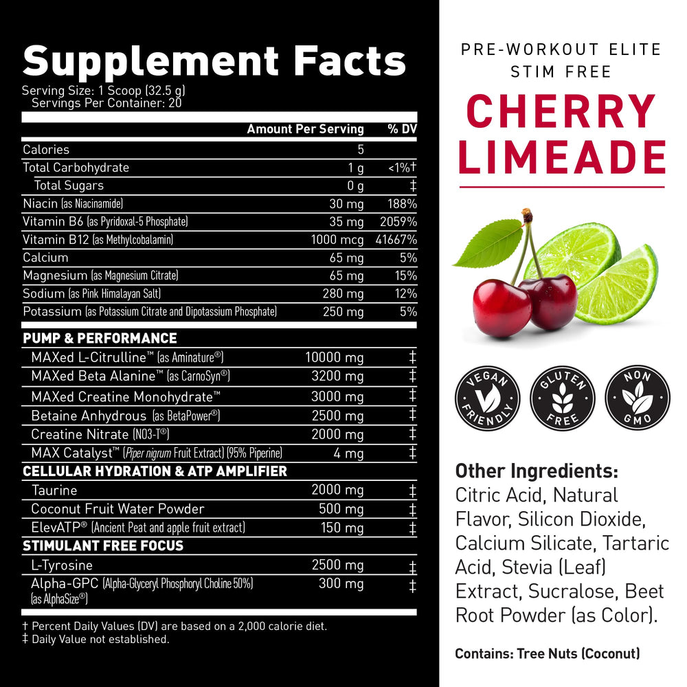Patented CarnoSyn beta-alanine among other ingredients