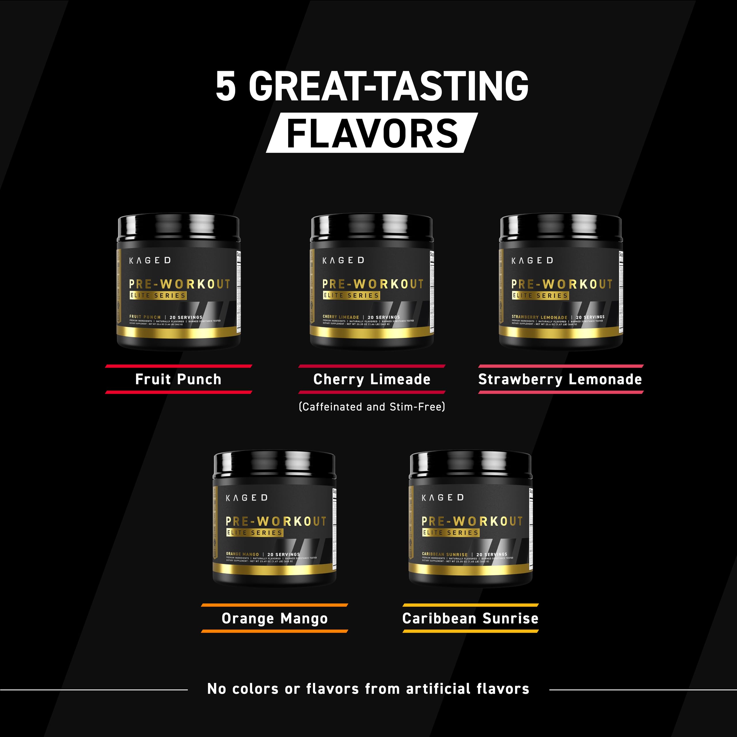 Powder dissolving in water, showing smooth mixing with Kaged Pre Workout Elite.