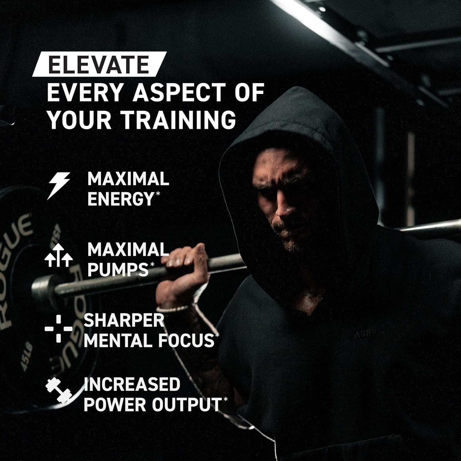 Kaged Pre-Workout Elite label close-up showing ingredients and quality