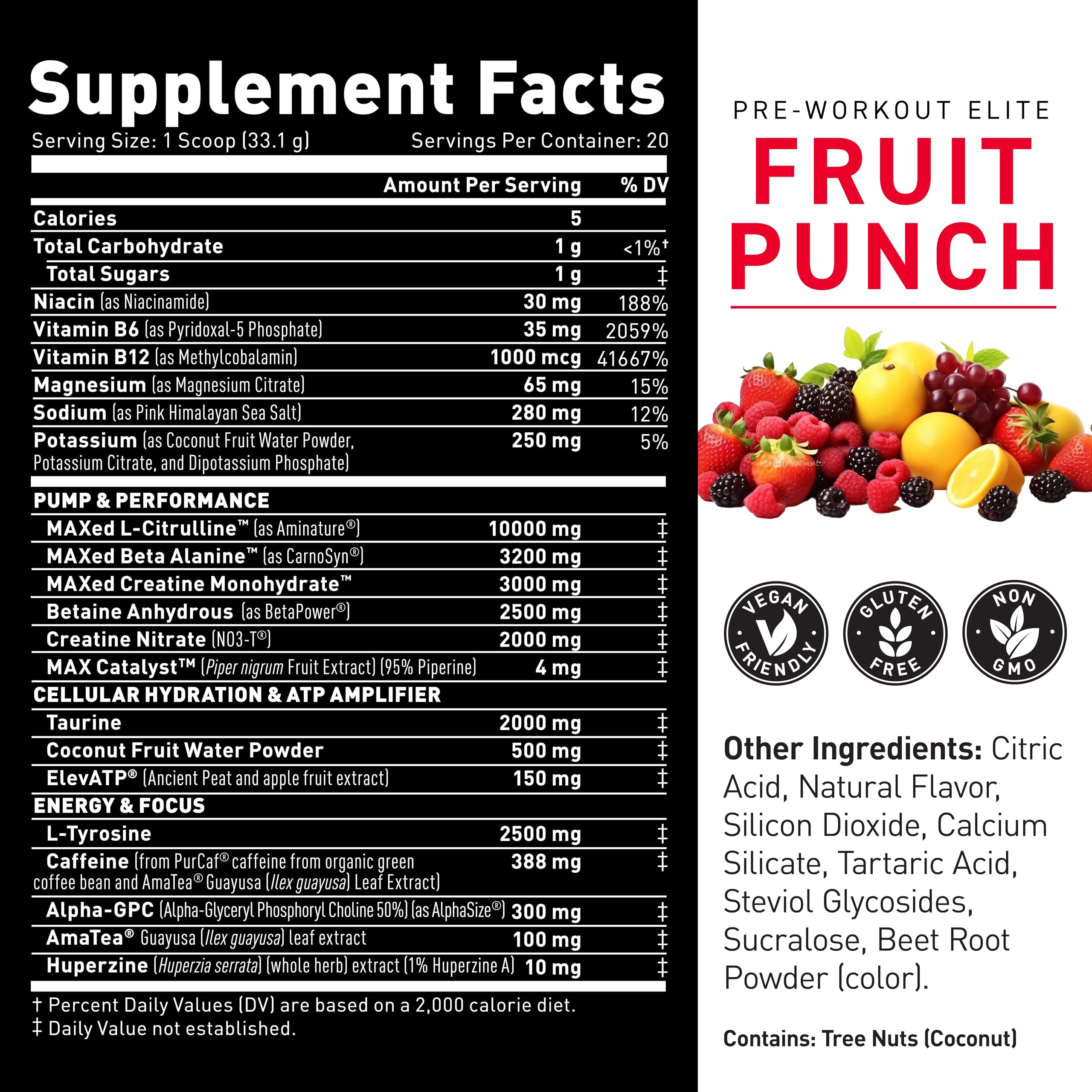 MAXCatalyst aiding absorption of L-Citrulline and Creatine in Kaged Elite formula.