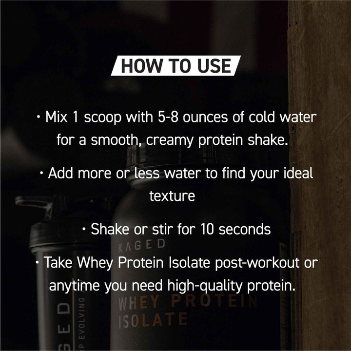 Kaged Whey Protein Isolate Chocolate Peanut Butter smoothie idea