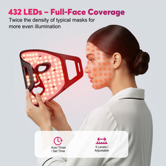 KAGEEN soft silicone mask is lightweight and comfortable for hands-free use.