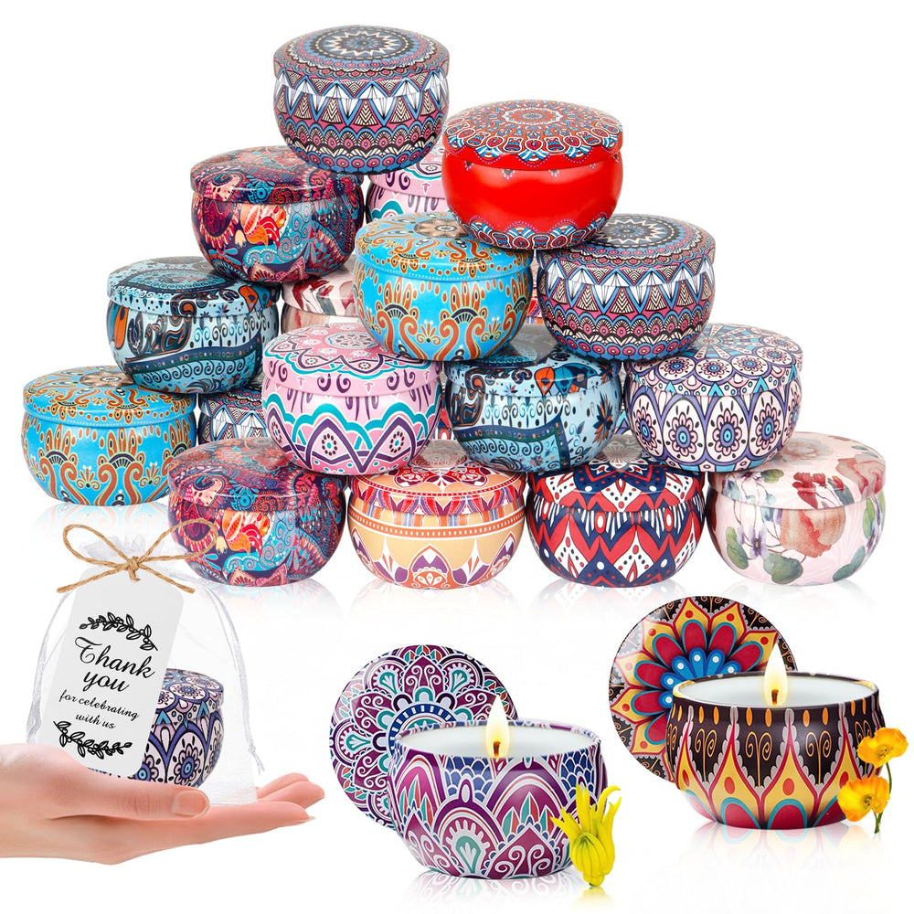 KaGrbves 24-pack scented candles gift set packaging, ideal for wedding favors and party gifts.