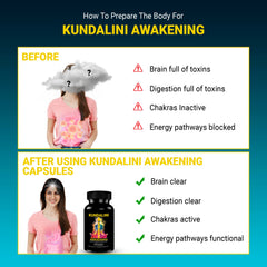 Kailash Herbals Kundalini Awakening capsules in hand for a mindful daily ritual