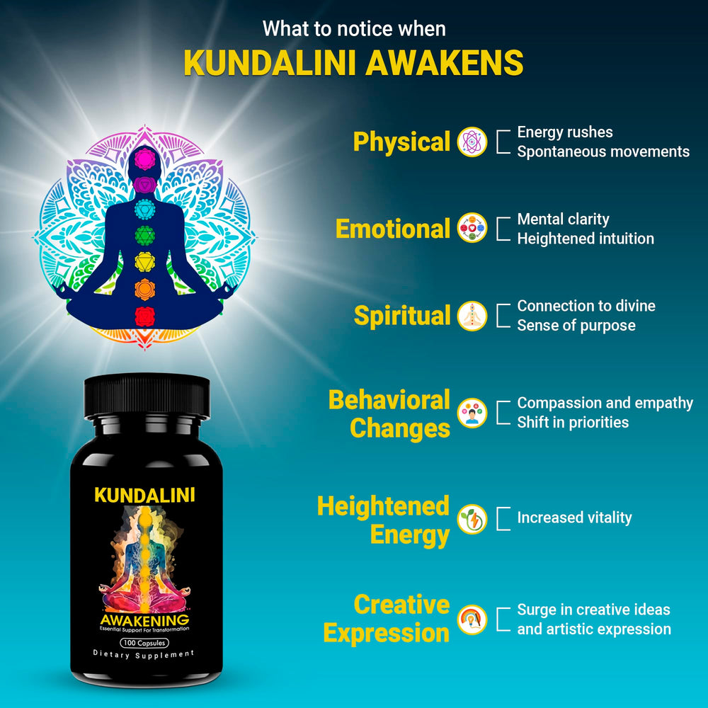 Amber Kailash Herbals Kundalini Awakening bottle emphasizes plant based wellness