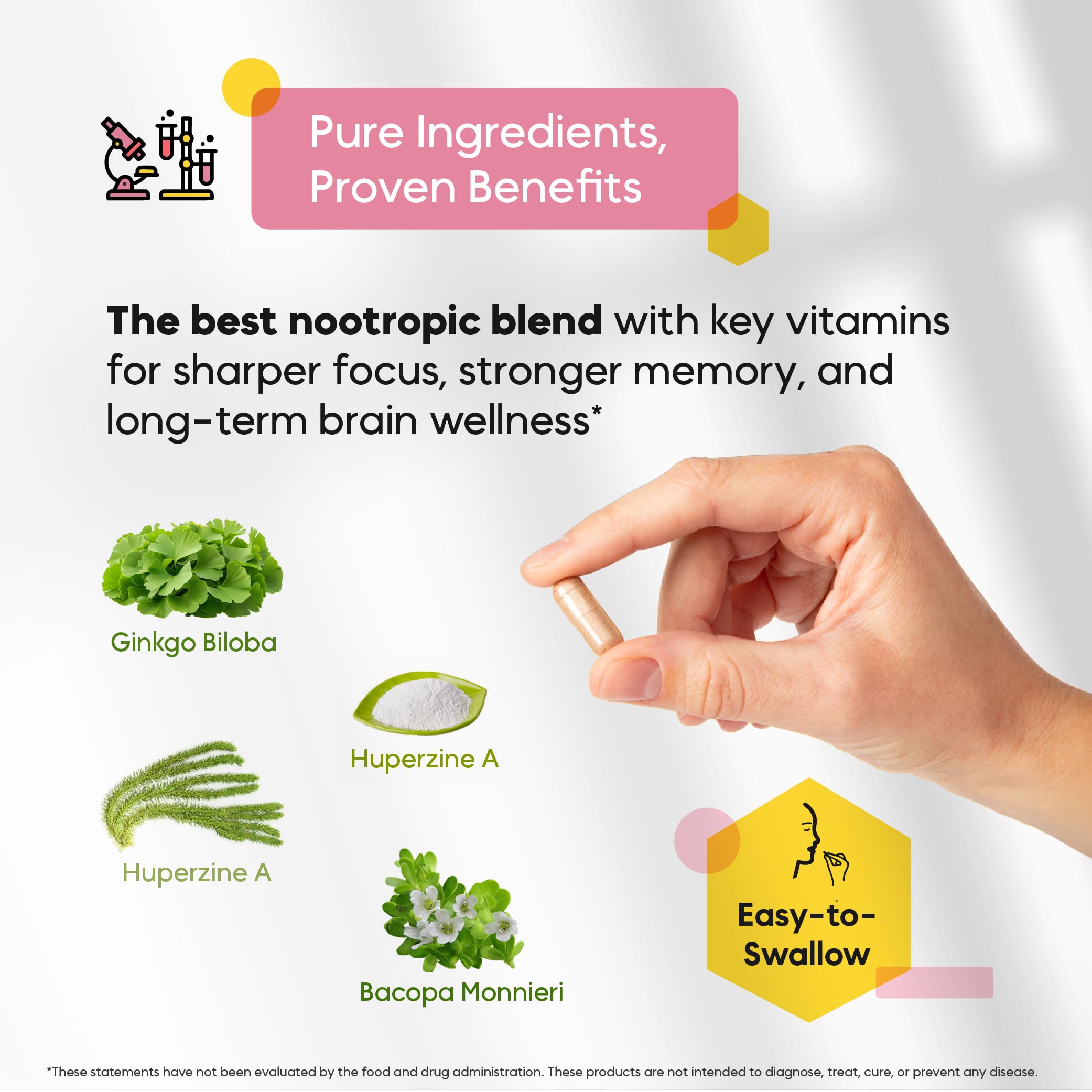 Kaitamin ingredients: Huperzine A close-up highlighting cognitive wellness potential.