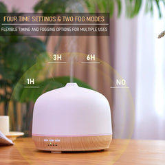 Kakoda diffuser with independent LED light for mood lighting.