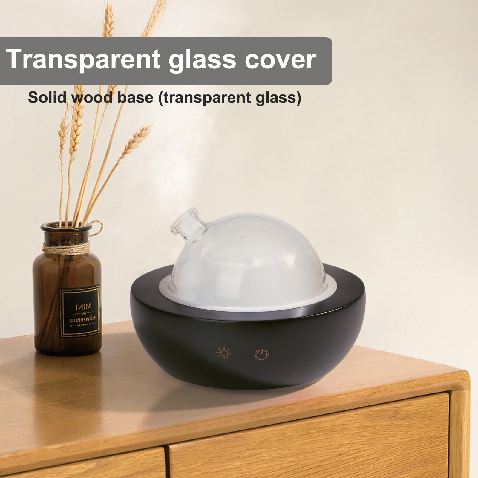 Kakoda diffuser with touch-control buttons for easy, precise operation.