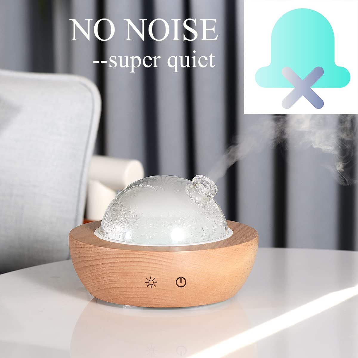 Kakoda quiet mist outlet operates softly for unobtrusive diffusion.