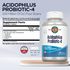 KAL Acidophilus ProBiotic-4 four-strain blend promoting gut diversity