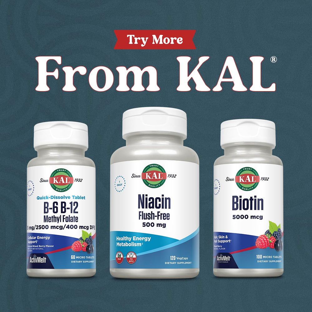 KAL ActivMelt packaging supports on-the-go daily wellness routines.