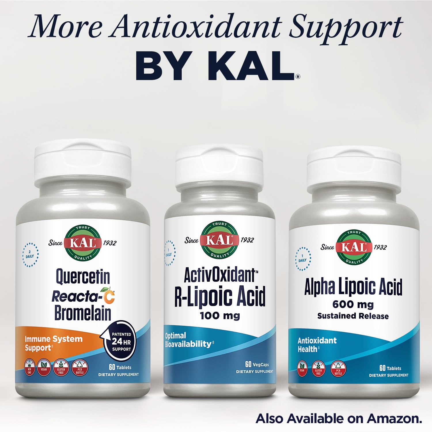 KAL ActivOxidant bottle on a clean countertop suggesting daily use