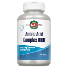 KAL Amino Acid Complex tablets bottle shown for daily muscle support