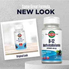 KAL B-12 lozenges vegetarian and sugar-free pack-shot for daily use.