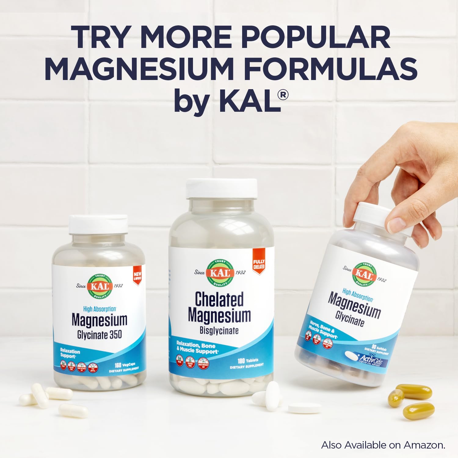 KAL bottle nutrition facts label aids daily mineral planning
