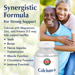 KAL Calcium Plus Softgels capsules illustrate ActivGels for easy swallowing.