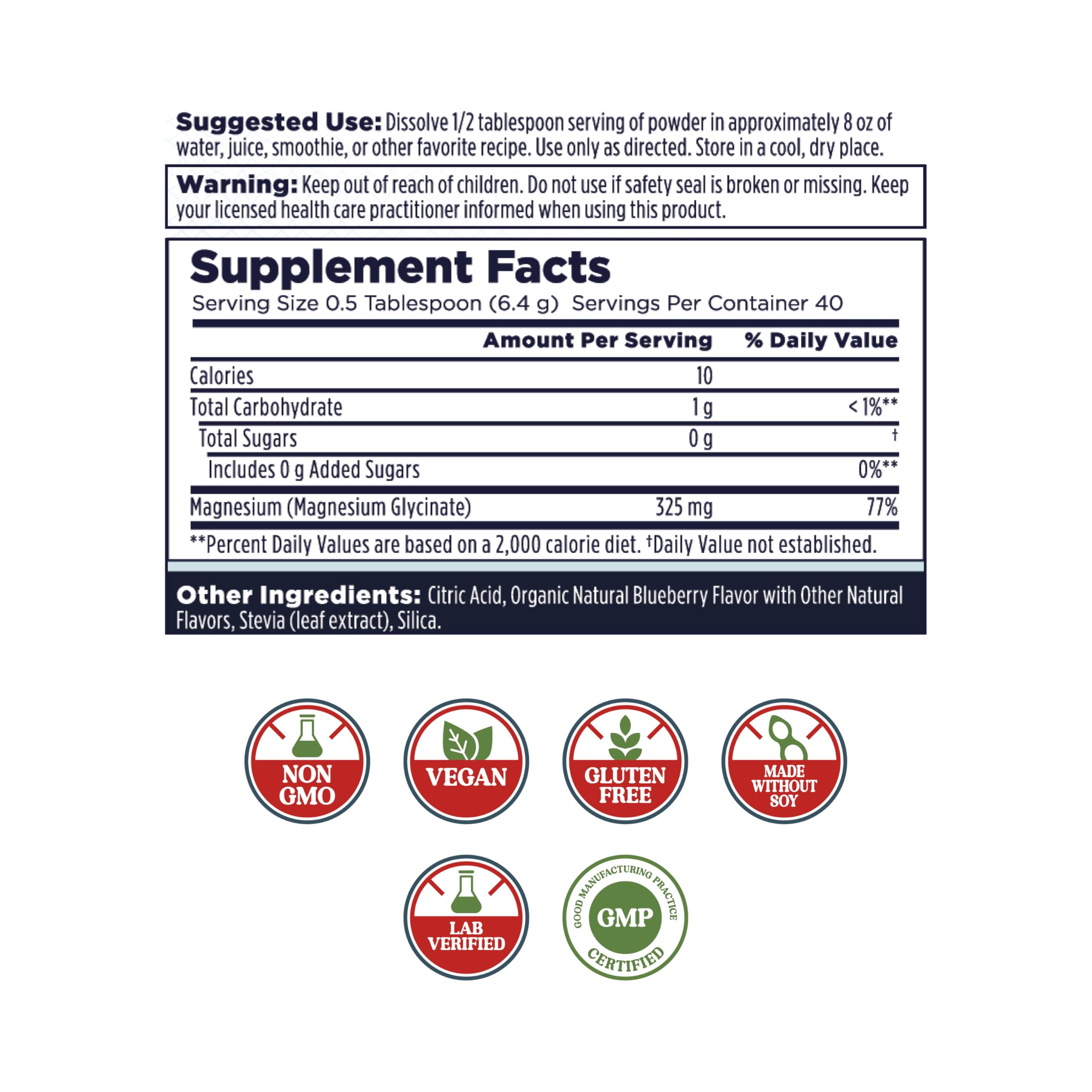 KAL Calming Magnesium powder with ActivMix for fast absorption.