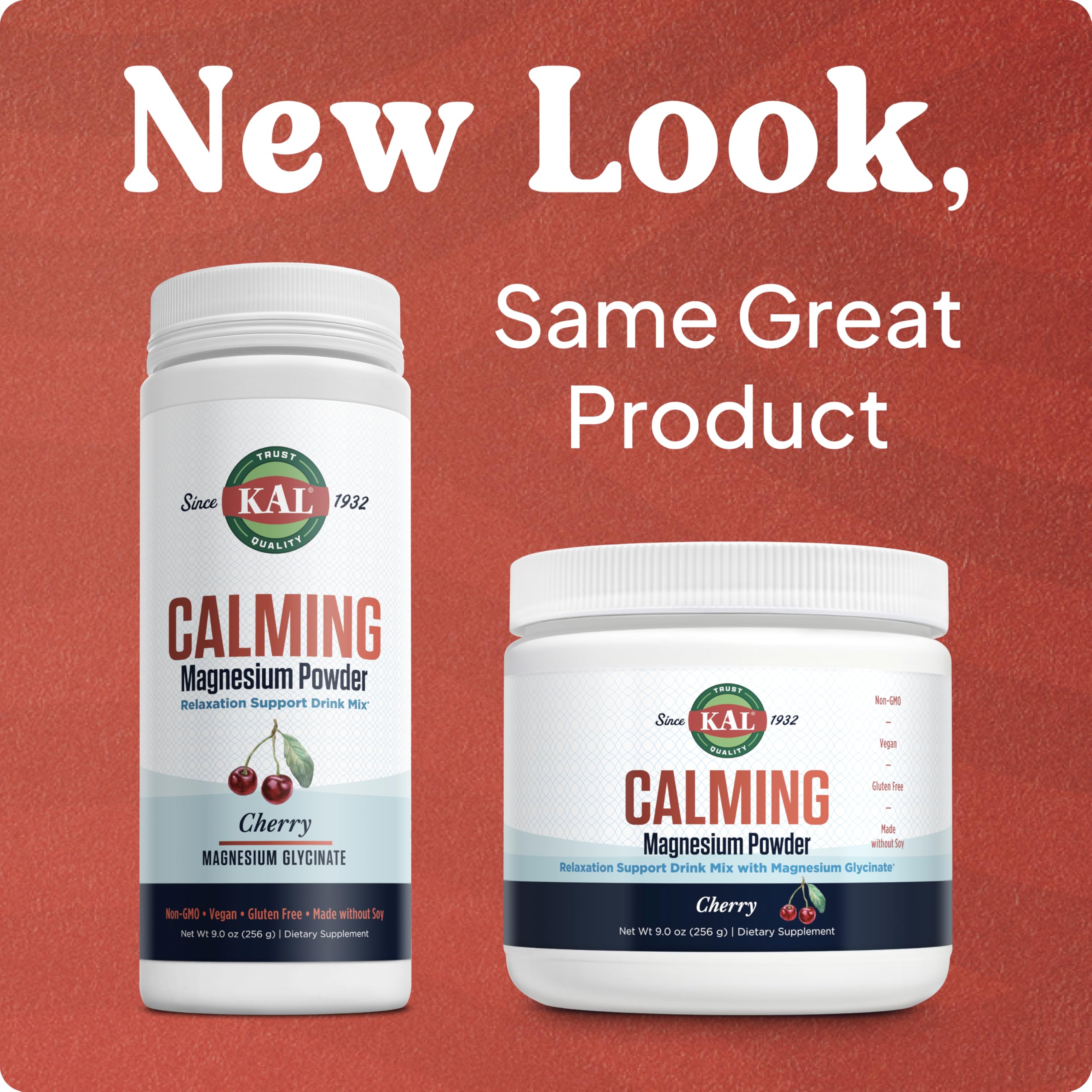 KAL Calming Magnesium Powder cherry pour ready to dissolve in water
