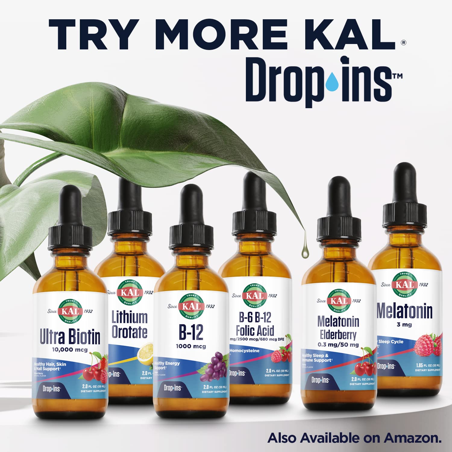 KAL D3 K2 DropIns citrus view highlighting natural flavor.