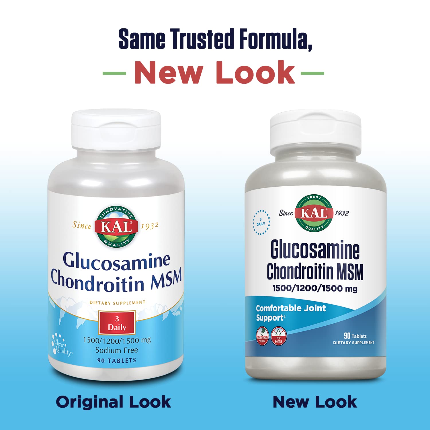 KAL joint support box and capsules shown for daily use.