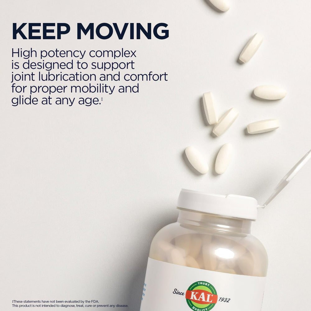 KAL joint support capsules on lifestyle setup for active adults.