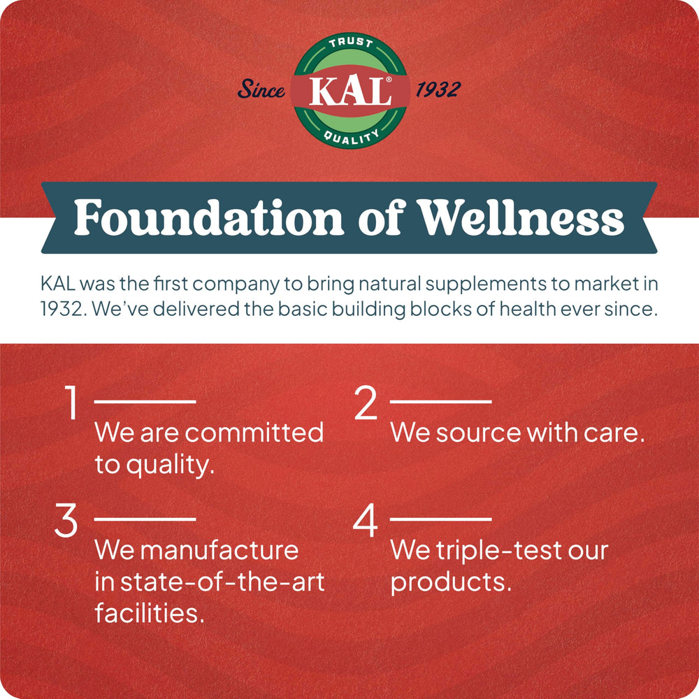 KAL Liposomal Multivitamin capsules beside water promote convenient daily habit.