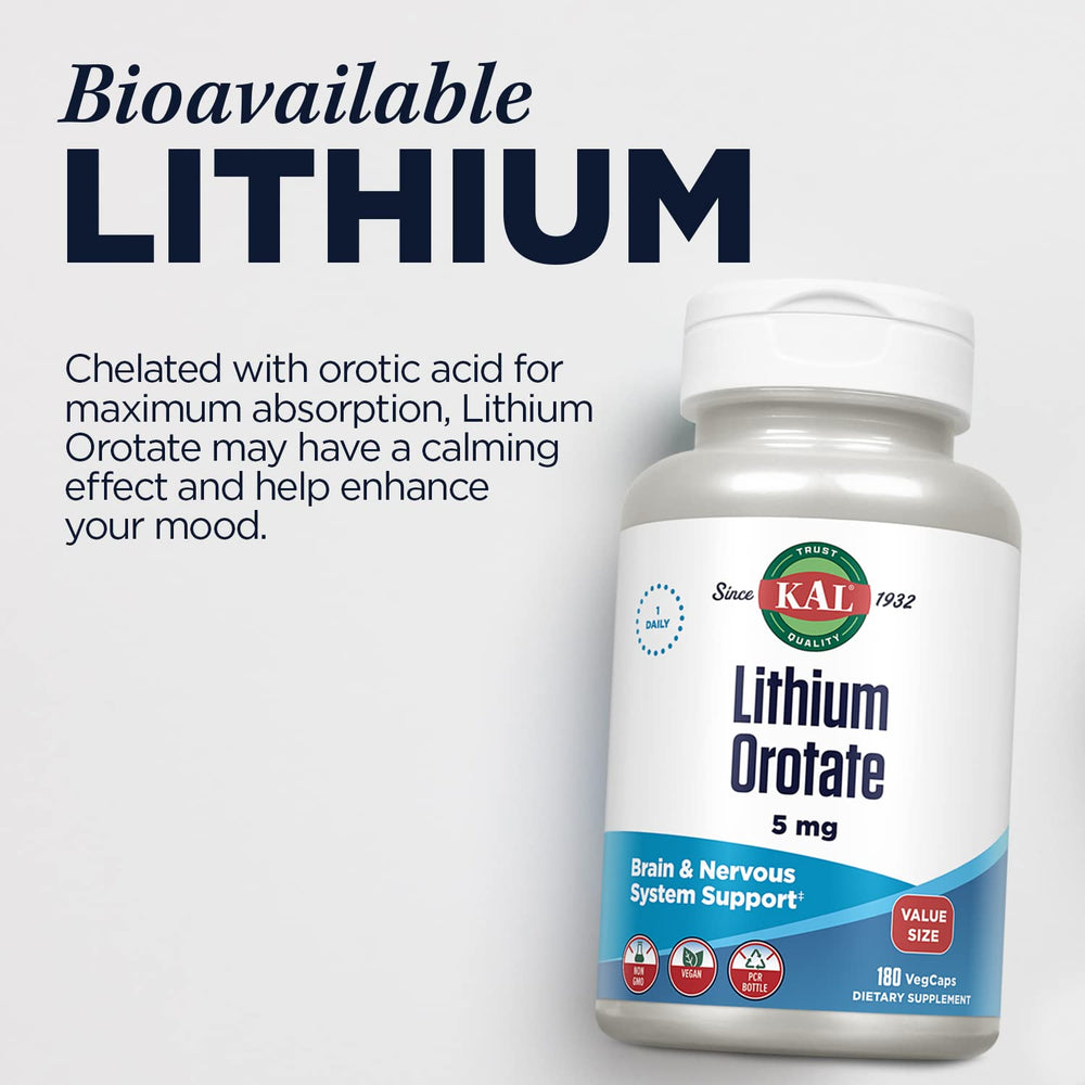 KAL Lithium Orotate purity testing indicates quality and potency