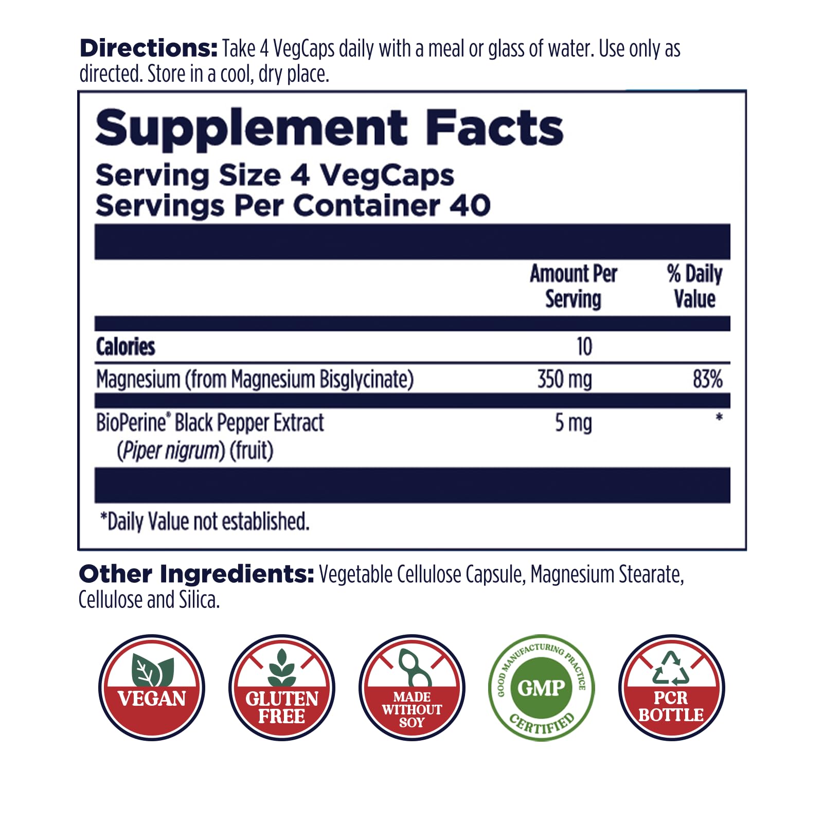 KAL magnesium glycinate capsules pouring demonstrates easy daily dosing for calm and recovery.