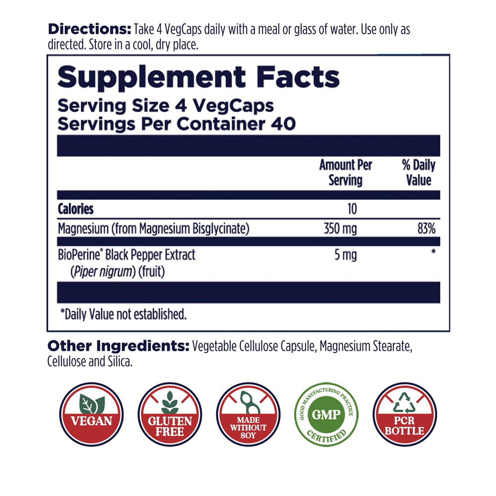 KAL magnesium glycinate capsules pouring demonstrates easy daily dosing for calm and recovery.