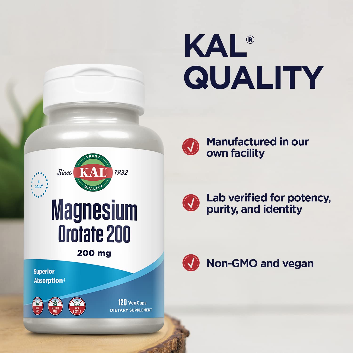 KAL bottle on shelf conveys accessible daily supplement