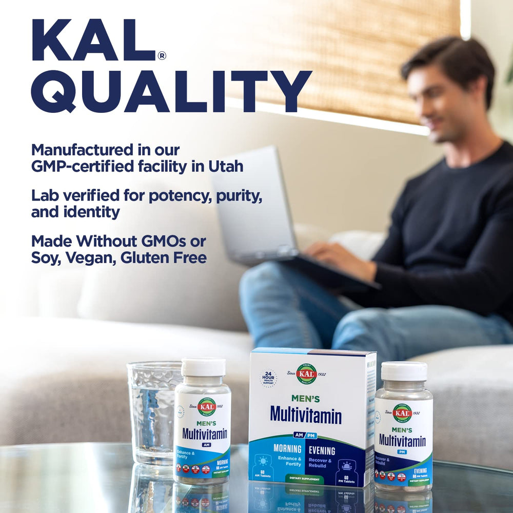KAL Men's Multivitamin lab testing in Utah signals quality control.