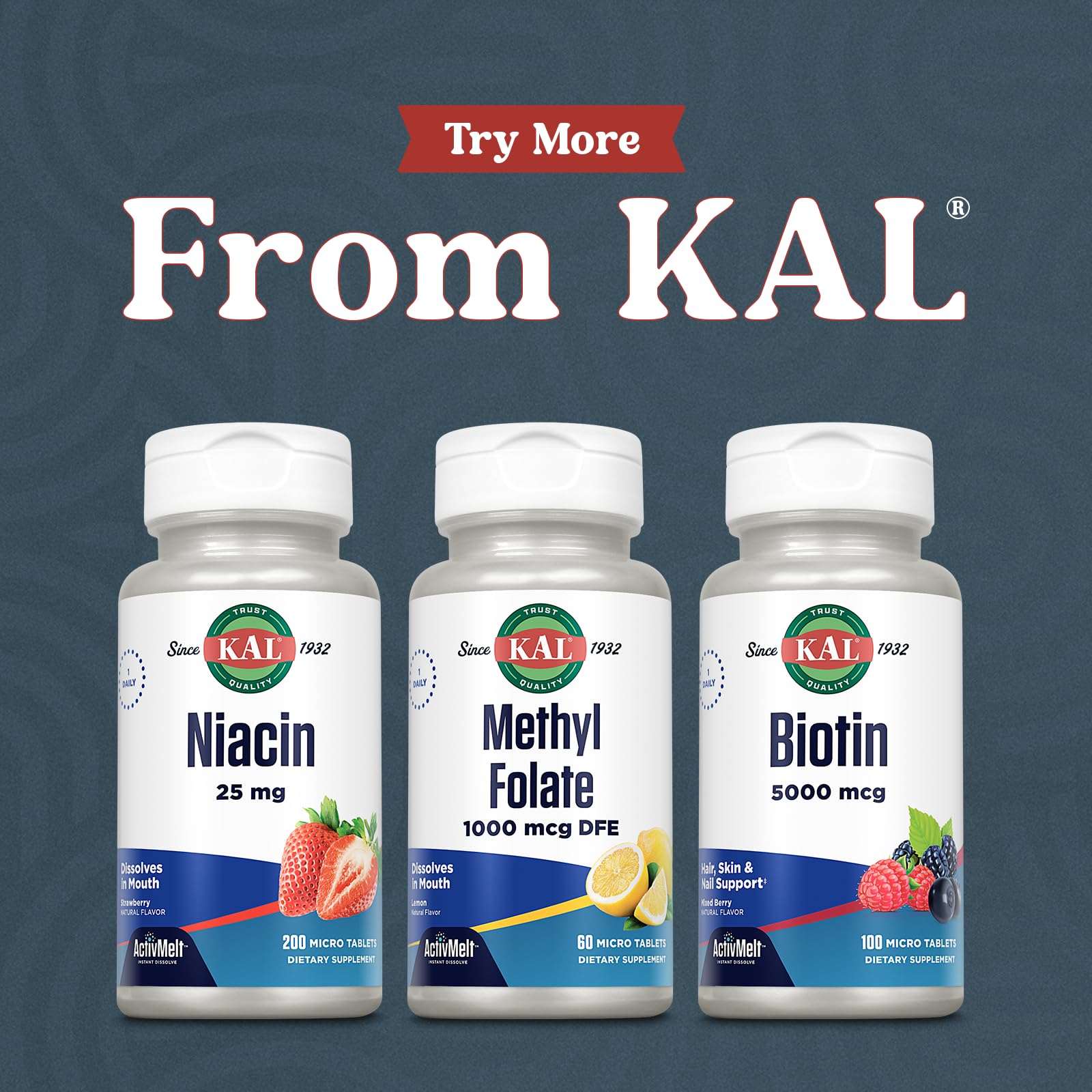 KAL Methyl Folate manufactured in a Utah GMP facility.