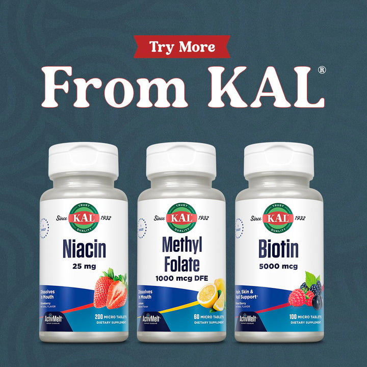 KAL Methyl Folate manufactured in a Utah GMP facility.